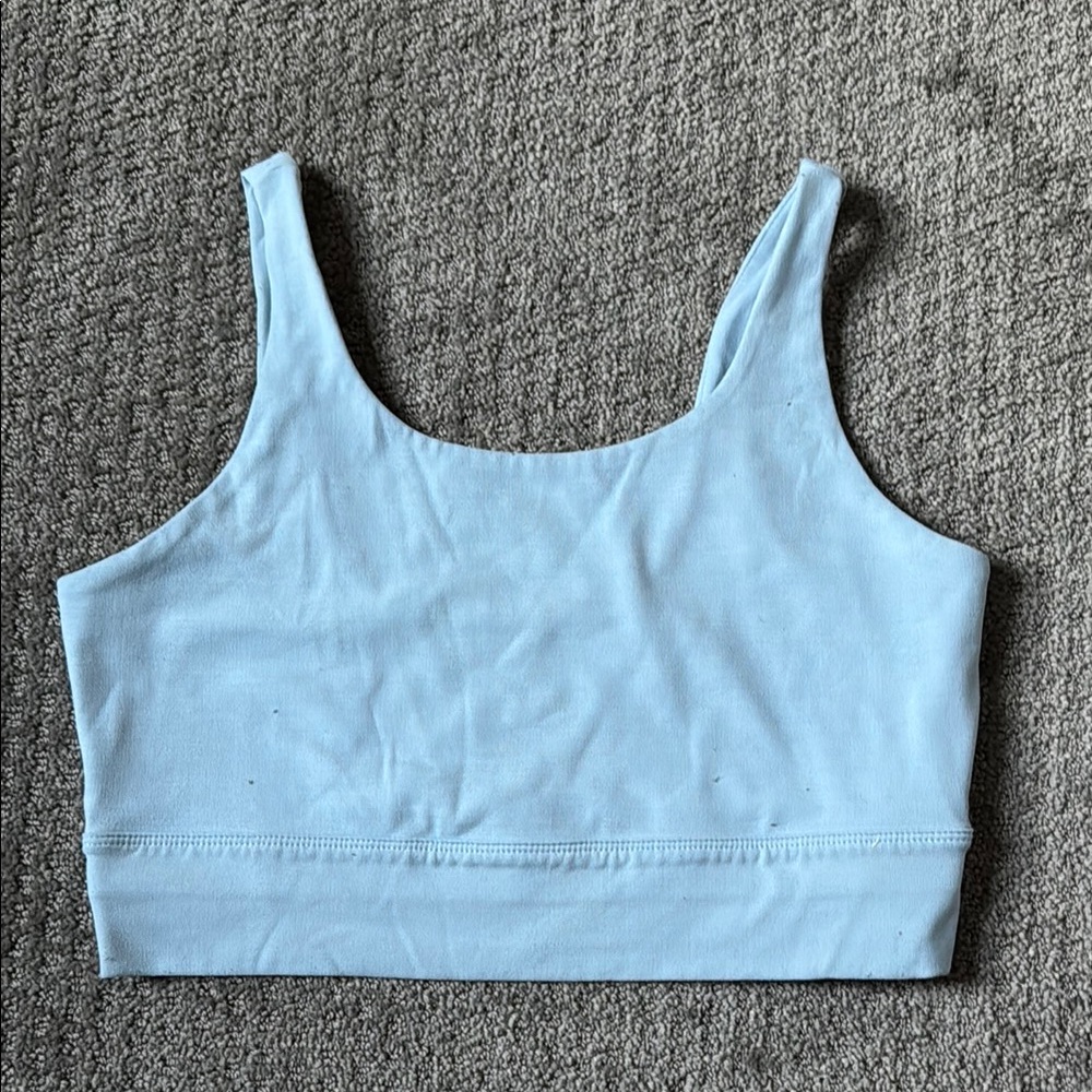 Light Blue Cropped Tank Top